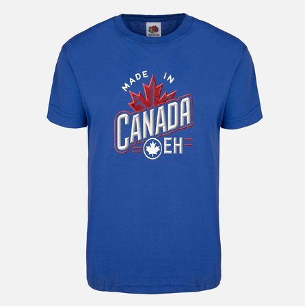 Made In Canada Short Sleeve T Shirt Blue Mens