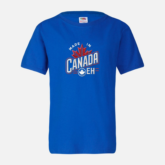 Made In Canada Short Sleeve T Shirt Blue Kids